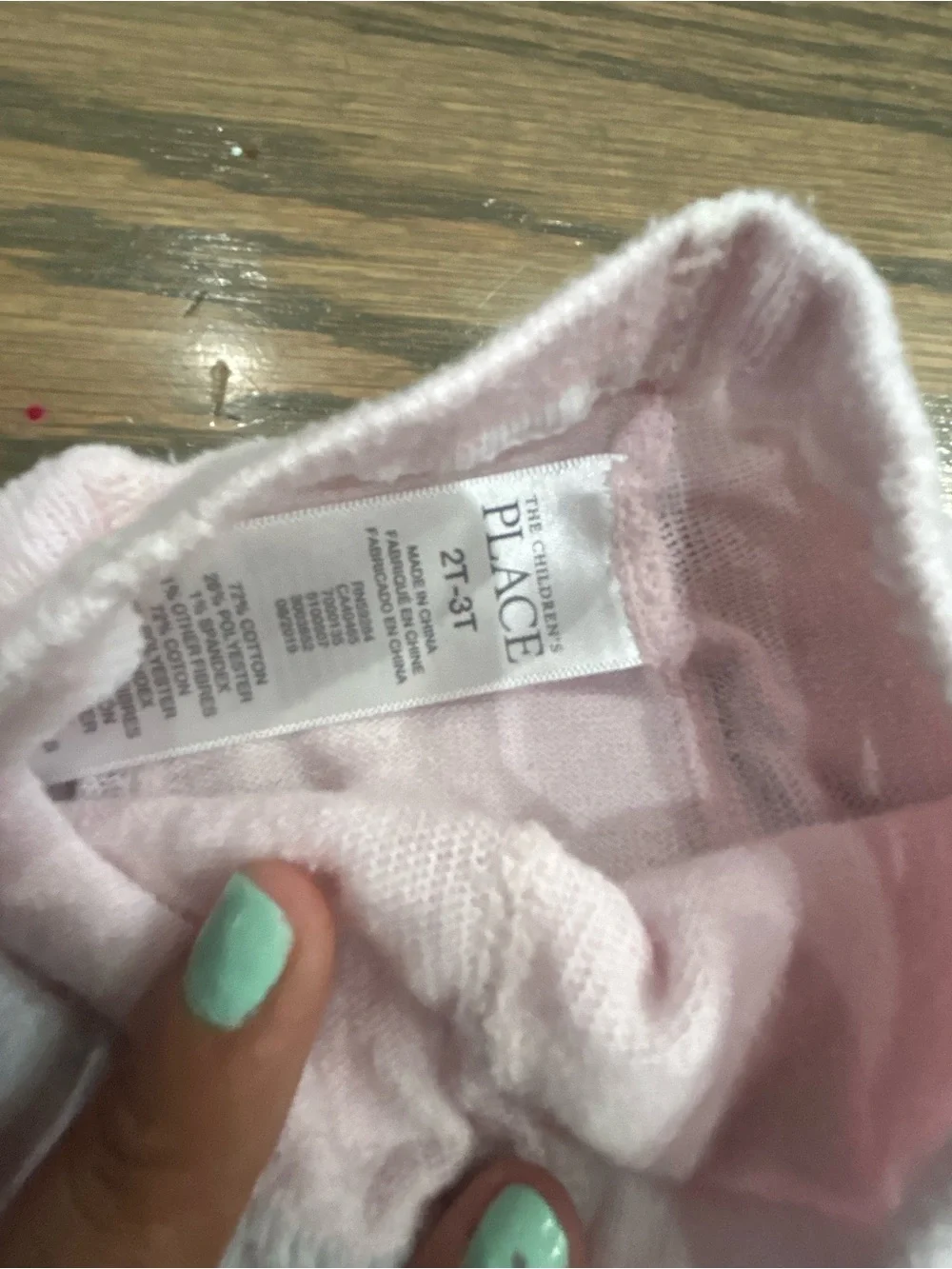 The Children’s Place Unicorn Pink Striped Tights Girls 2T–3T Grip Bottom
